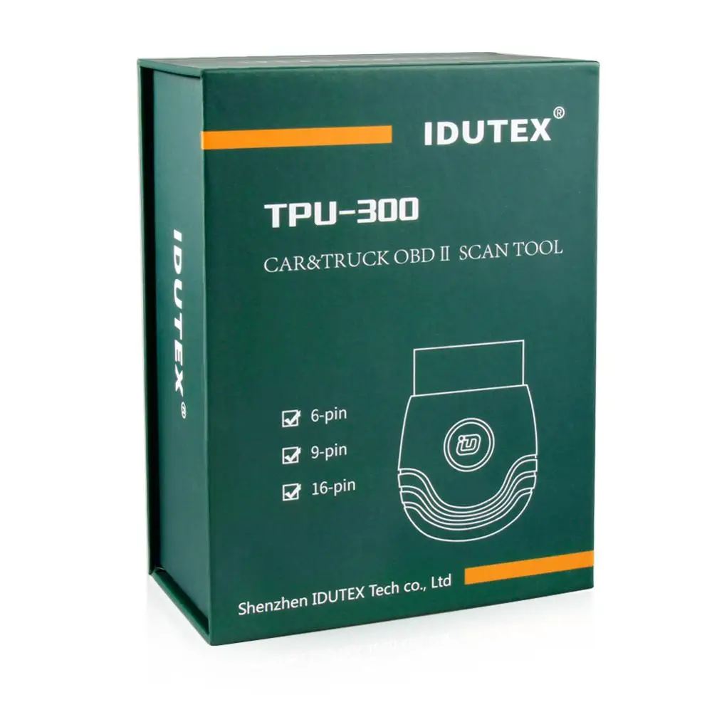 IDUTEX TPU 300 сверхмощный диагностический инструмент для грузовиков и автомобильный диагностический инструмент OBD2 EOBD сканер Bluetooth 12 В/24 В Поддержка Android