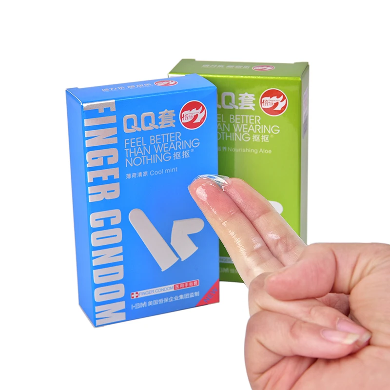 10PCS G Spot Stimulation Medical Latex Finger Condoms Lesbian Sex Toys for Women