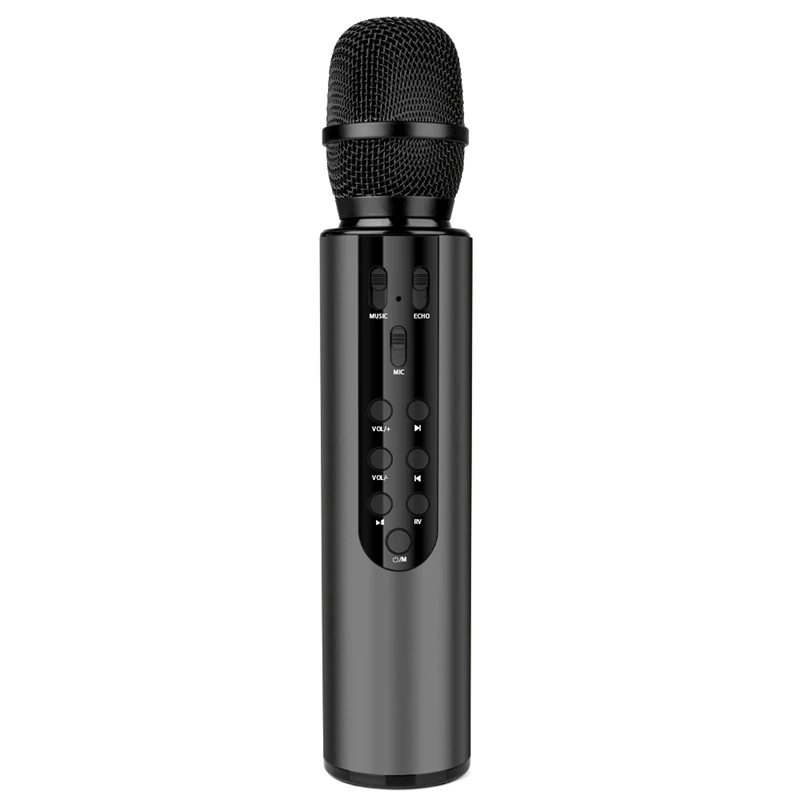 Беспроводной микрофон двойной динамик с конденсатором и Bluetooth караоке для