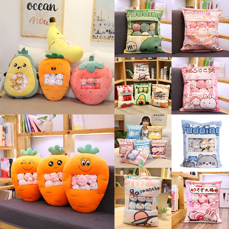 В Plushie сумка пудинг игрушки Мини Животные шары кукла Сакура Банни свинка хомяк