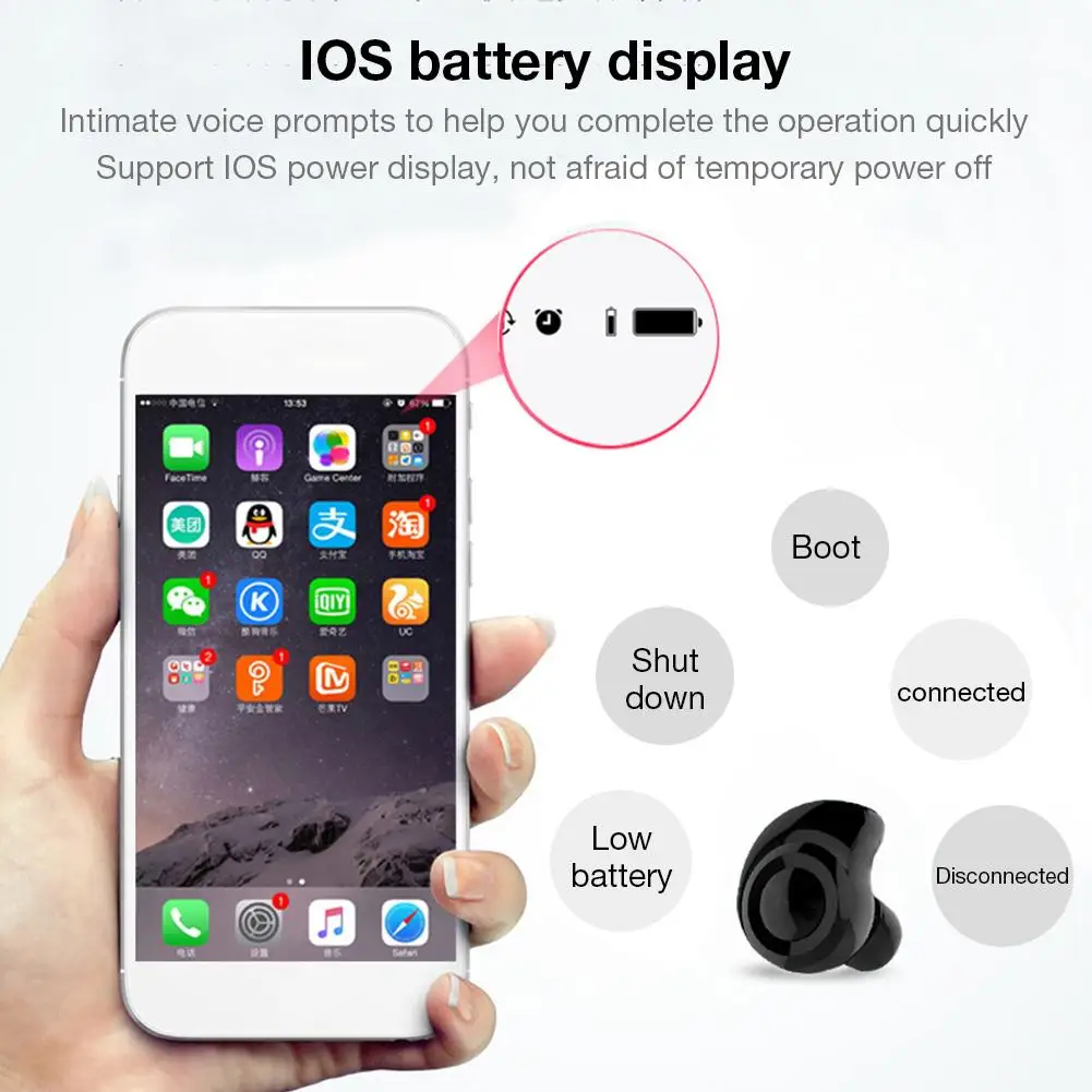 M1 TWS wireless sports earbuds Bluetooth headset With Mic charging compartment Gaming Headset Stereo Super Small