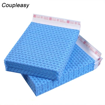 

30Pcs Blue Kraft Paper Printing Shipping Bags Mailer Self Seal Bubble Envelope Shockproof Padded Envelopes Thicken Postage Bags