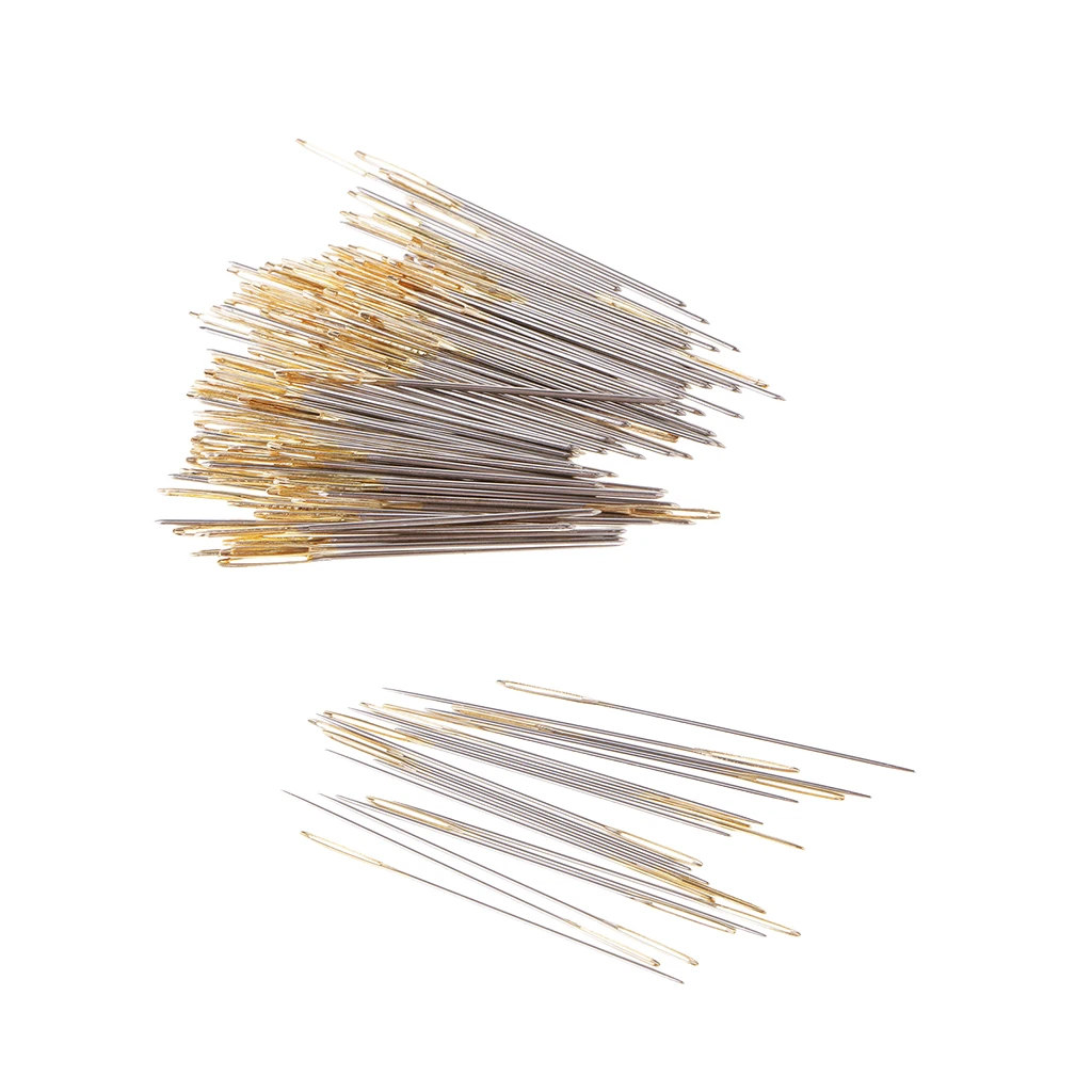 120Pcs Large Eye Blunt Needles Thread Yarn Knitting Tapestry Needle Metal Embroidery Darning Craft Sewing Needles #26 #28