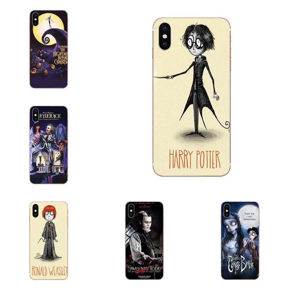 

Movie Tim Burton Soft Transparent Shell Cover For Xiaomi Mi3 Mi4 Mi4C Mi4i Mi5 Mi 5S 5X 6 6X 8 SE Pro Lite A1 Max Mix 2 Note 3 4