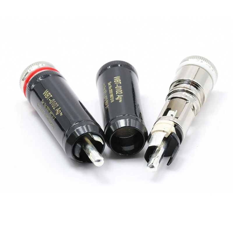 Hi-end WBT-0102 AG Nextgen медный RCA штекер, штекер RCA адаптер,(набор из 4 шт