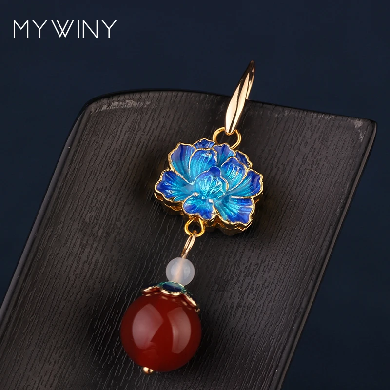 Женские винтажные серьги MYWINY ювелирные изделия из меди с цветами гвоздиками