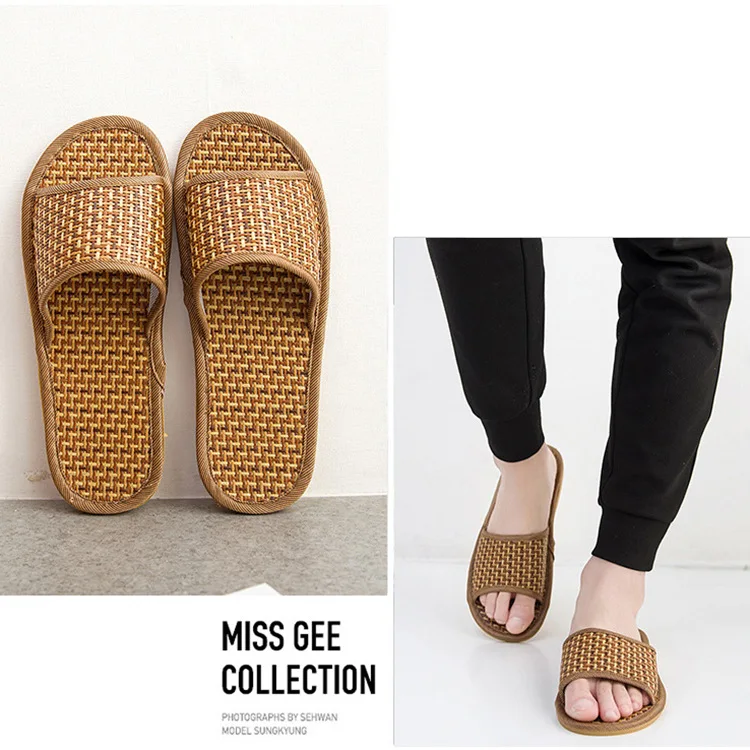 

Bed & Breakfast Anti-slip Chinese-style Classic Straw Summer Hotel Sandals