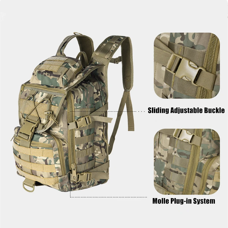 Molle Camo Тактический военный рюкзак армейский водонепроницаемый походный рюкзак дорожный Рюкзак Спорт на открытом воздухе альпинистская сумка