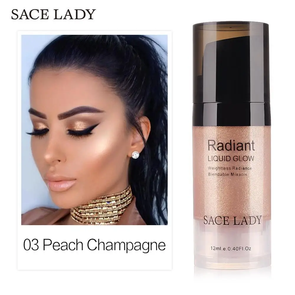 SACE LADY жидкий Хайлайтер для макияжа лица осветитель светящийся макияж