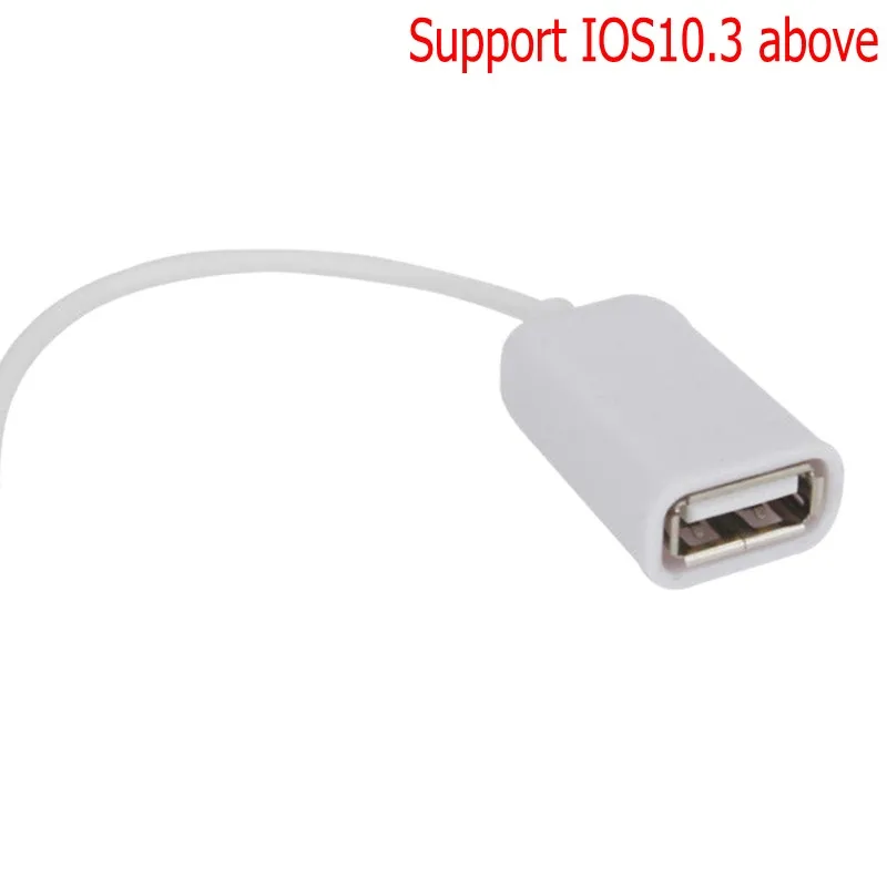8-Pin OTG USB 2,0 Женский адаптер OTG кабель CableAdapter считыватель для iPad 4 Air iPad5 iPad Mini Камера Комплект для подключения - Цвет: B
