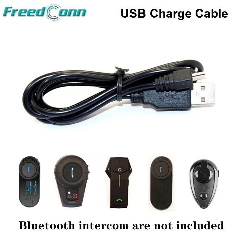 2p USB Charging Cable accessoires for BT headset Freedconn TCOM Motorbike helmet