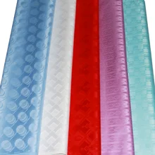 Цвет фиолетовый Африканский Базен Riche хлопчатобумажная ткань морская парча Дамаск для свадебных вечерних платьев