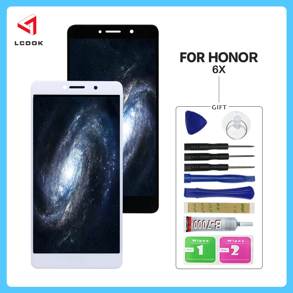 100% Tested LCD For Huawei Honor 6x BLN-L24 BLN-AL10 BLN-L21 Display Touch Screen Digitizer Assembly Panel Replacement Parts | Мобильные