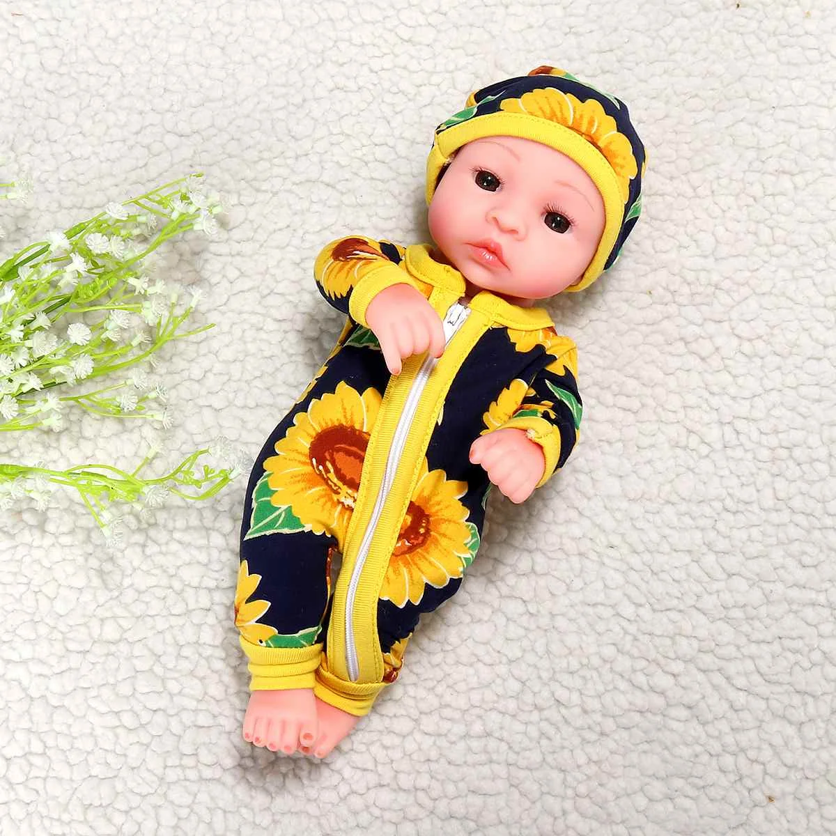 10 ''мини Reborn Baby девочка мальчик полный силиконовый винил милый одет младенец кукла реалистичные Bebes Reborns для малыша Купание кукла 26 см