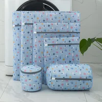 5 Patterns Printing Laundry Bags Underwear Bra Machine Mesh Travel Organizer Wash Folding Hanging 2