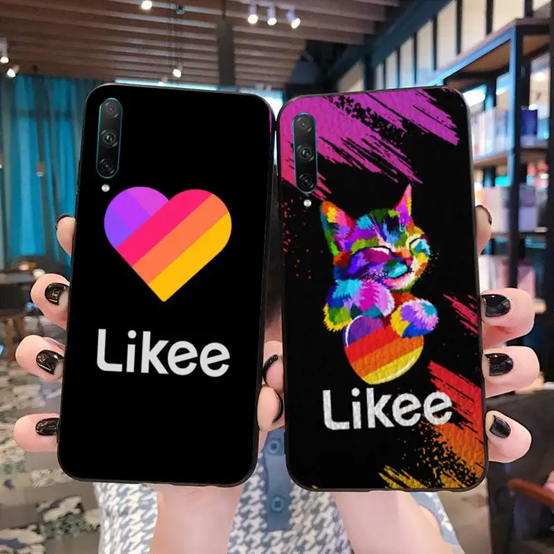 HPCHCJHM Likee Funny cat love heart DIY Окрашенные шикарные чехлы для телефонов Huawei Nova 6se 7 7pro 7se honor