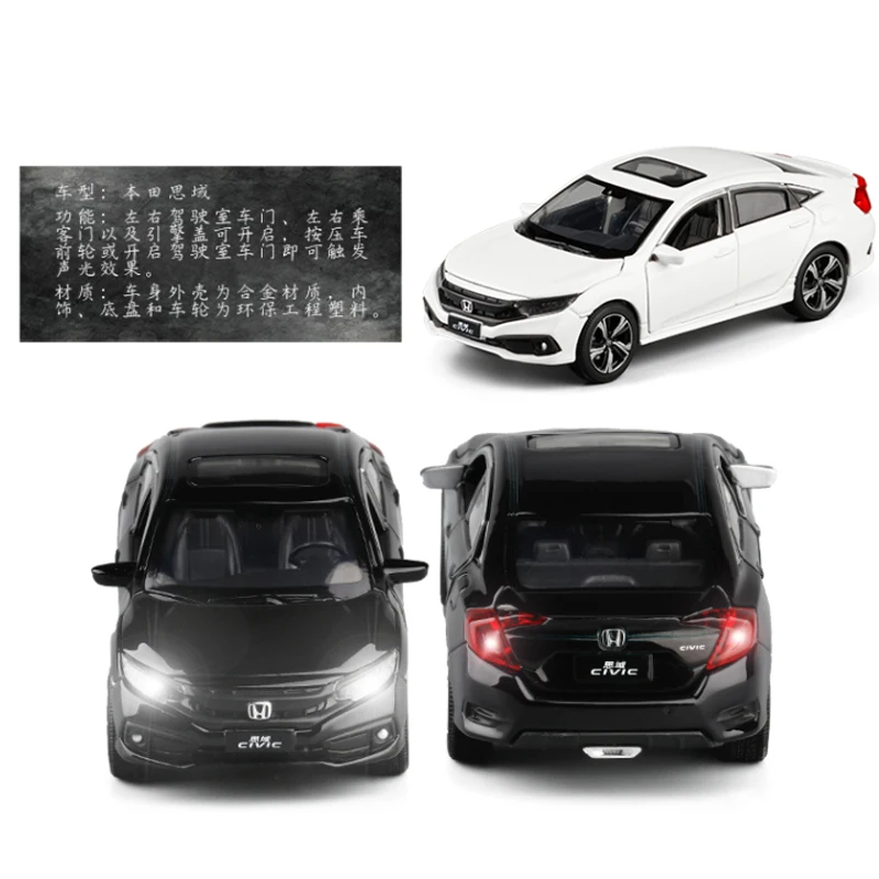 Kiwi Neuropathie brandwond Metal Alloy Miniature Model | Honda Civic Miniatures | Metal Alloy Car  Model - Toy Car 1 - Aliexpress