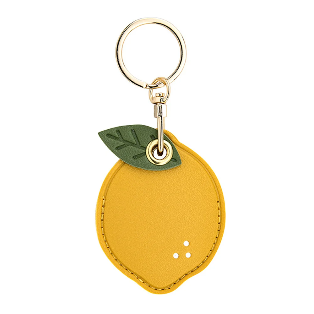 PU Leather Personality Access Control Card Cover Case Key Ring Fruits Animals Access Card Bag Pendant Cartoon Keychains Keyfob