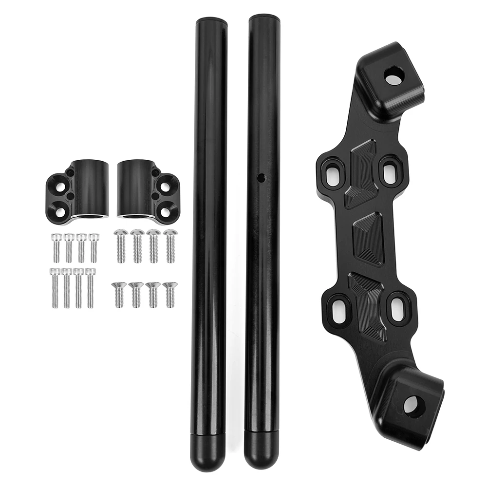 

Motorcycle CNC Aluminum Adjustable Steering Handle bar Clip-on Adapter Riser Plate For KTM DUKE 790 2018 2019 2020 Black Orange