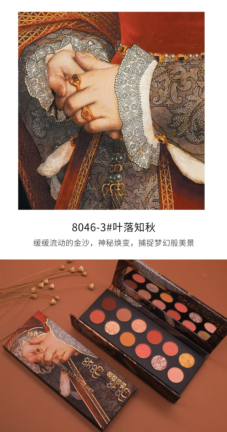 HOJO King power аристократическая картина маслом, 12 цветов, тени для век, матовые перламутровые, цвет земли, водостойкие