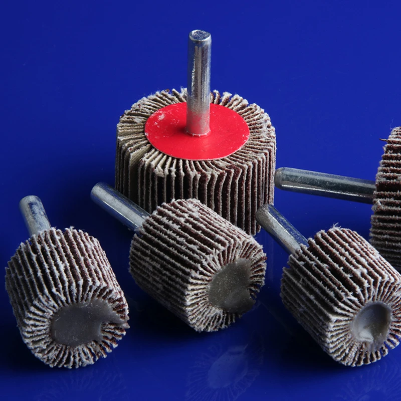 15pcs Flap Disc Sanding Cloth Wheelhead 80 Grit T shape Emery Wheel