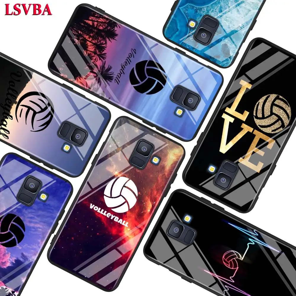 Volleyball Sports For Samsung Galaxy A750 A9 A8 A7 A6 A5 A3 Plus 2018 2017 2016 Super Bright Glossy Phone Case Cover | Мобильные