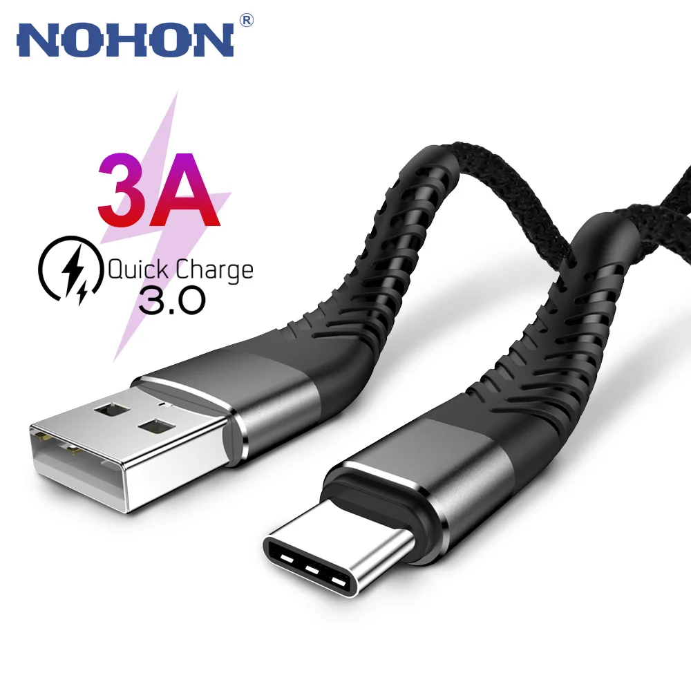 3M USB Type C кабель для зарядного устройства Samsung S9 S10 Xiaomi mi 9 Redmi Note 7 8 10 K20 Pro USBC TypeC