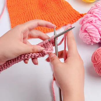 

Stainless Steel Sewing Accessory Craft Embroidery Knitting Needles Kit Yarn Thread Sweater DIY Weaving Needlework Crochet Hooks