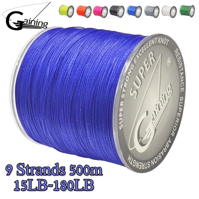 Braided Fishing line 500M 9 Strands Multicolor Multifilament Fishing Wire  Carp Fishing 15-180lb - AliExpress