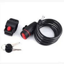 Велосипедный Замок для горного велосипеда дорожный велосипед универсальный замок круговой замок бар-образный провод держатель для замка замок