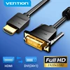 Vention Кабель HDMI-DVI Bi-direction HDMI Male 24 + 1 DVI-D переходник 1080P конвертер для Xbox HDTV DVD LCD DVI в HDMI кабель ► Фото 1/6