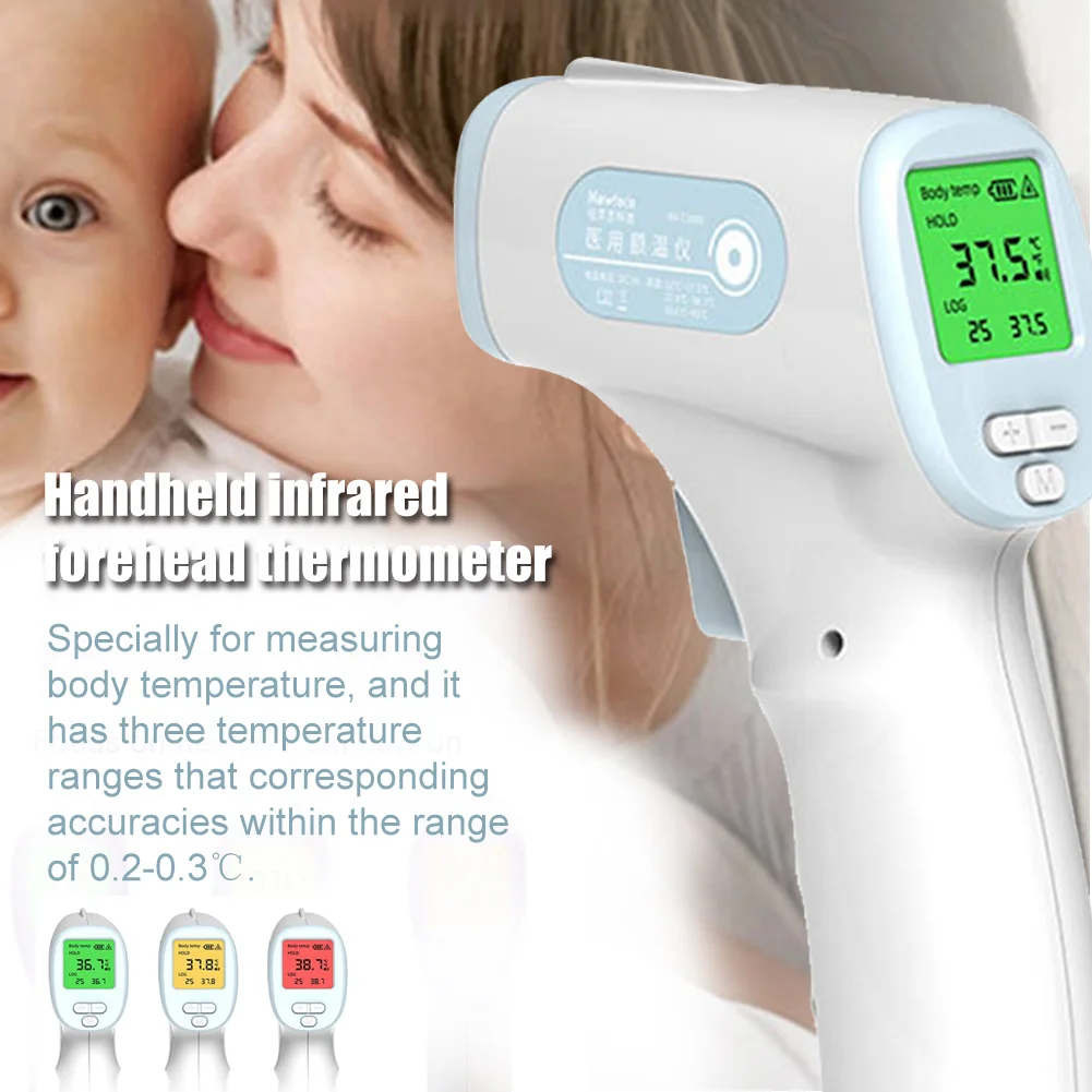 

Easy Operate Infrared Thermometer LCD Backlight Non Contact Body Temperature Quick Responce Baby Adults Health Care Household