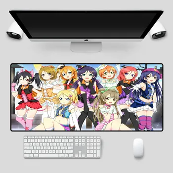 

XGZ Animation Mouse Pad A Group of Cute Girl Pattern Non-Slip Rubber Pads for Gamers Keyboard Laptop Gaming Desk Mouse Pad 90X40