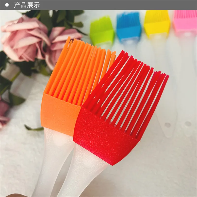 

TTLIFE 1Pc Silicone Baking Basting Pastry Brush New Liquid Oil Cake Bakeware Bread for BBQ Utensil Safety Bbq Cook Tools