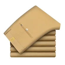 Free shipping 3-color Men Khaki Casual Pants 2019 New Classic Solid Color Business Fashion Elastic Slim Fit Cotton Trousers Male Free shipping 3-color Men Khaki Casual Pants 2019 New Classic Solid Color Business Fashion Elastic Slim Fit Cotton Trousers Male