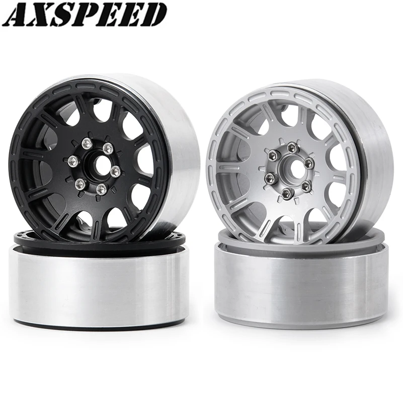 AXSPEED 1.9inch Wheel Rims Alloy Beadlock Hubs for 1/10 Axial SCX10 D90 CC01 RC Crawler Car Parts | Игрушки и хобби