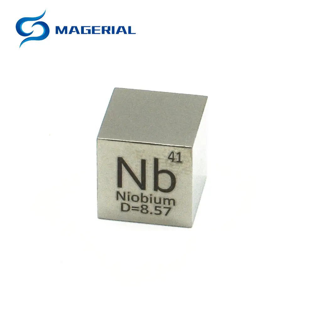Niobium полированный куб Nb зеркальный блестящий металлический элемент коллекция