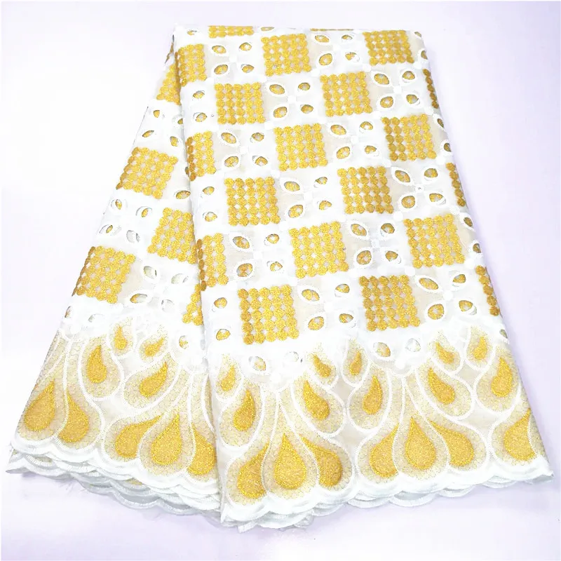 STILL FLY Hot selling african cotton lace fabrics swiss voile lace in switzerland dubai fabric brode swiss dry lace 5yards/lot - Цвет: as picture