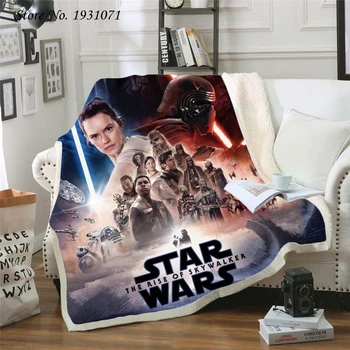 

Popular Movie Star Wars 3D Printed Fleece Blanket for Beds Thick Quilt Fashion Bedspread Sherpa Throw Blanket Adults Kids 01