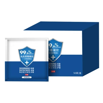 

3G x 50 Pack Instant Hand soap and the Famous Hand soap 75% Disposable Alcohol Disinfectant GEL