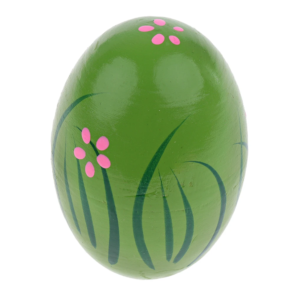 Wood Hand Shaker Egg Intelligence Percussion Toy For Early Learning Musical Instruments