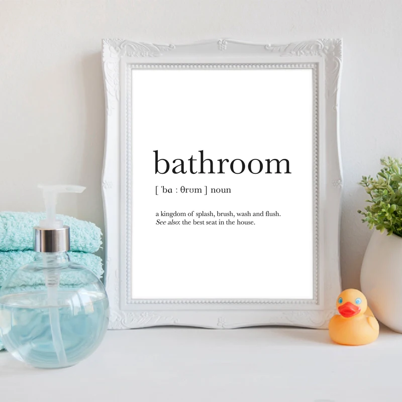 Bathroom Signs Print