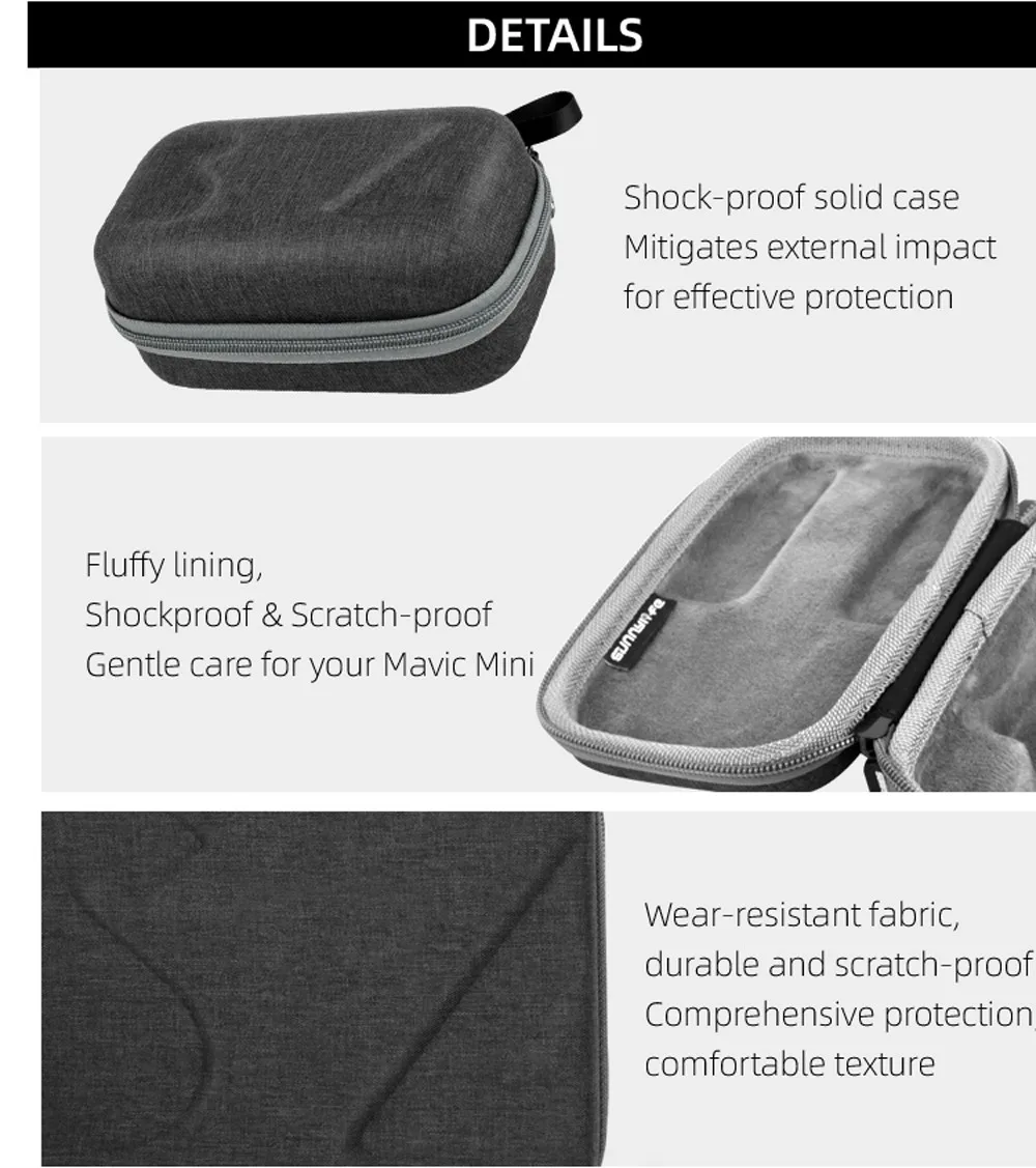 for DJI Mavic mini drone body package Portable Remote Controller Drone Protective Storage Bag for DJI Mavic Mini Parts 1121#C