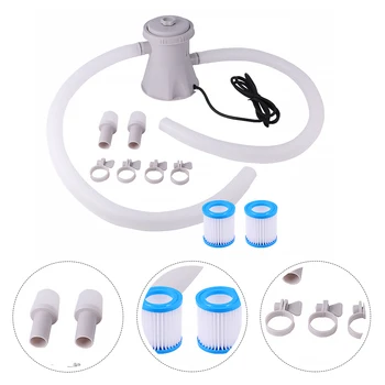 

1 Set of Swimming Pool Electric Filter Pump Swimming Pool Cleaning Tool Circulation Filter