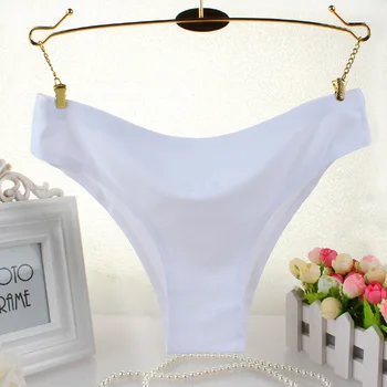 

Pure Color Comfortable Cotton Ladies Panties Seamless Sexy Low Waist Thong Women Support Wholesale
