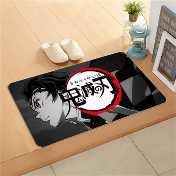

Home Floor Mat Living Room Bedroom Demon Slayer Kimetsu No Yaiba Carpet Bathroom Non-slip Bath Mat Decor