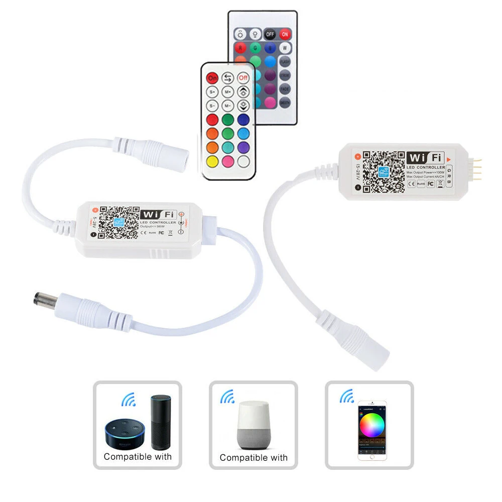 Magic Home DC5V 12 в 24 в Bluetooth беспроводной WiFi контроллер, RGB/RGBW IR RF светодиодный контроллер для 5050 WS2811 WS2812B светодиодный пиксель полосы