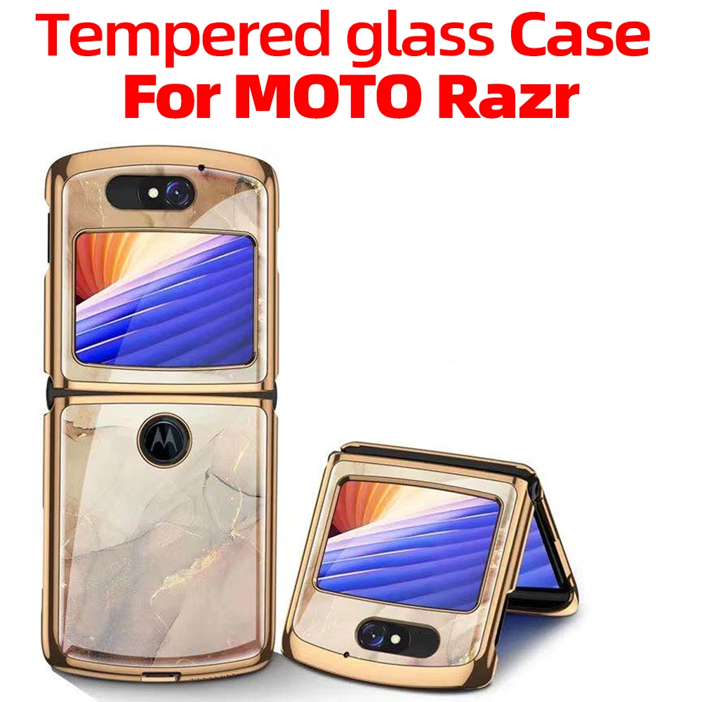 For Moto Razr Case Flip for Fold Transparent Pc Hard Material Luxury | Мобильные телефоны и аксессуары