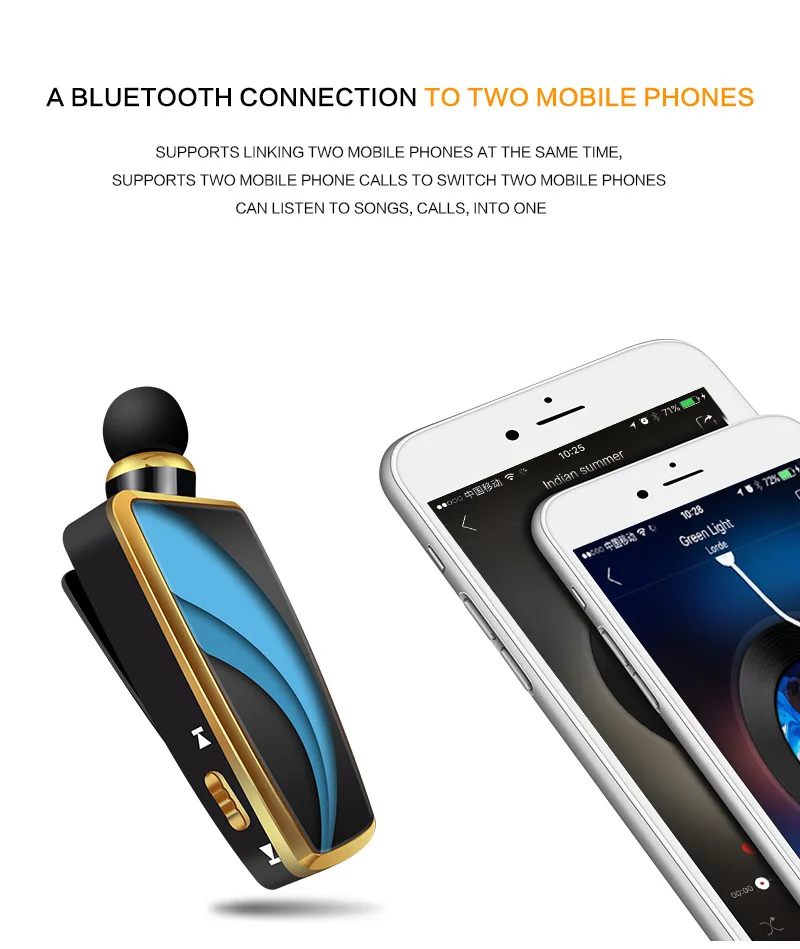 R-B01 беспроводные наушники Bluetooth петличный автоматический Термоусадочный провод одно ухо Бизнес Беспроводная Bluetooth гарнитура стерео наушники