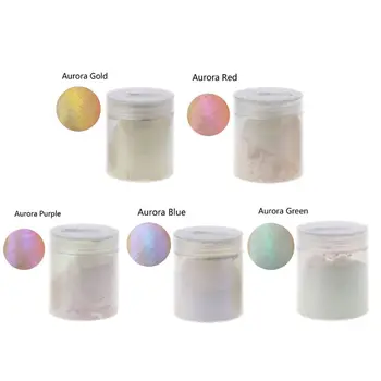 

5 Color Aurora Resin Pigments Polarized Diamond Pearlescent Pigments Mica Powder Colorant Resin Dye Jewelry Making Tools